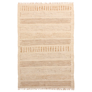 Handwoven Reclaimed Jute and Cotton Rug 9x12