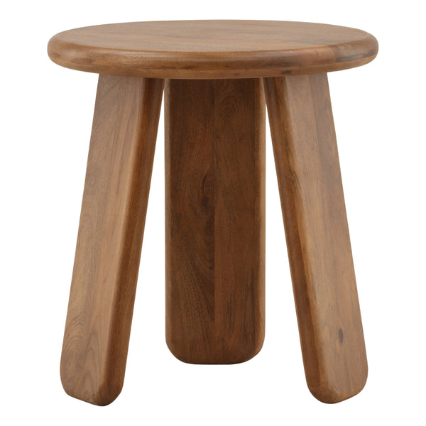 Mango Wood Side Table with Rounded Legs