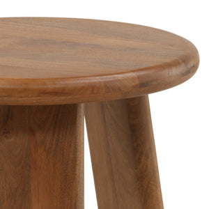 Mango Wood Side Table with Rounded Legs