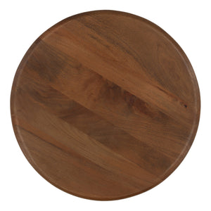 Mango Wood Side Table with Rounded Legs
