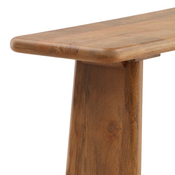 Mango Wood Console with Rounded Legs