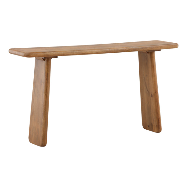 Mango Wood Console with Rounded Legs