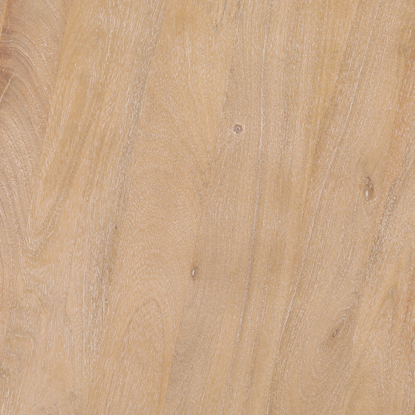 Mango Wood Dining Table with Turned Base - Light Natural