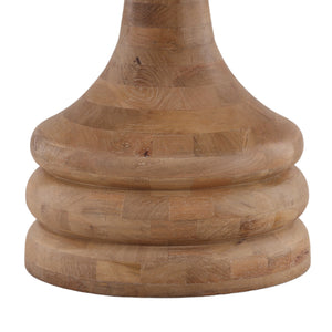 Mango Wood Dining Table with Turned Base - Light Natural