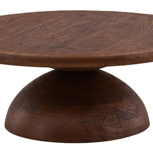 Dome Base Mango Wood Coffee Table