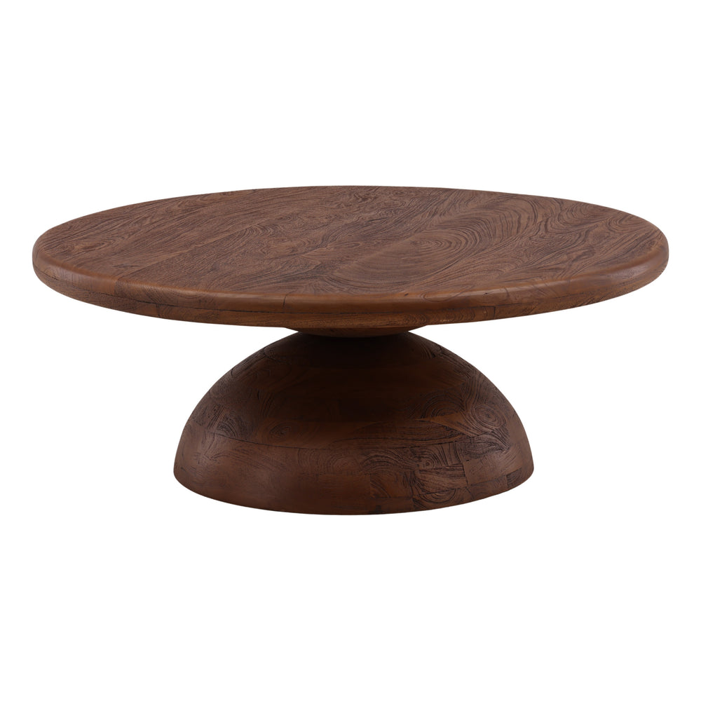 Dome Base Mango Wood Coffee Table