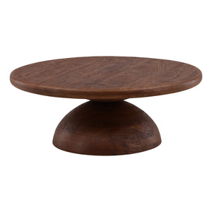 Dome Base Mango Wood Coffee Table