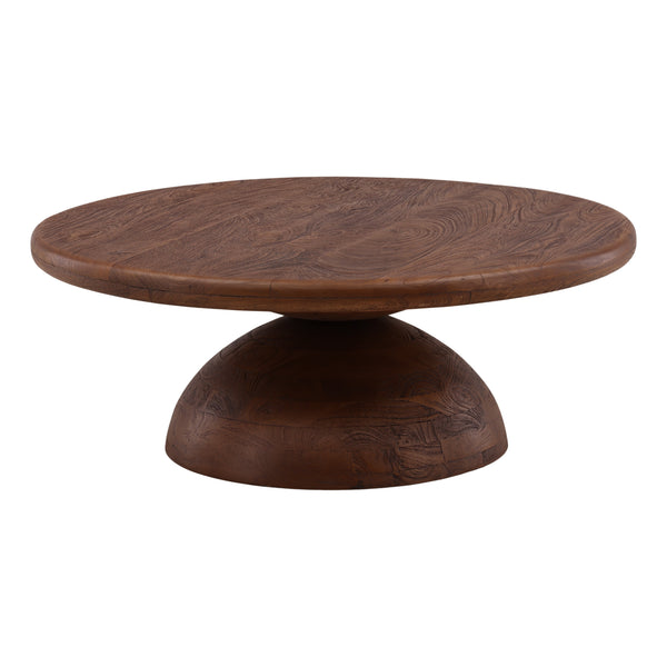 Dome Base Mango Wood Coffee Table