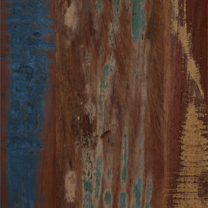 Reclaimed Mango Wood Console Table with Distressed Paint