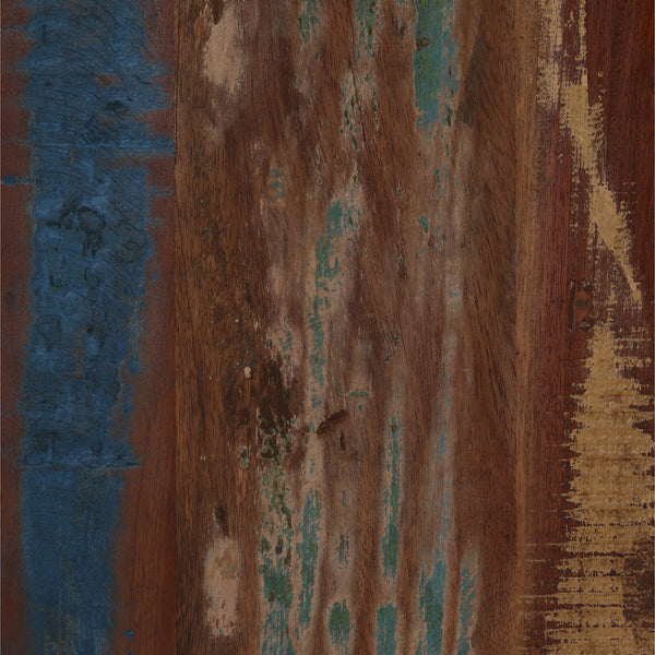 Reclaimed Mango Wood Console Table with Distressed Paint