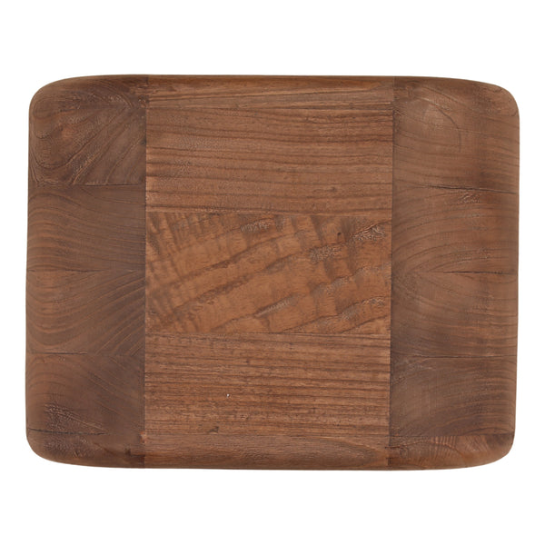 Rounded Side Table in Mindi Wood
