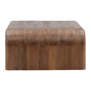 Rounded Coffee Table in Mindi Wood