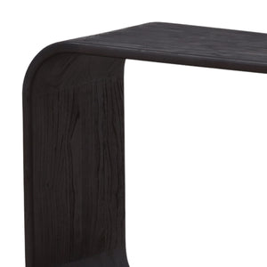 Dark Brown Mindi Wood Console