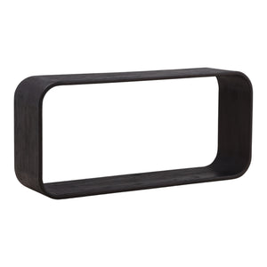 Dark Brown Mindi Wood Console