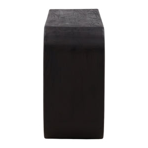Dark Brown Mindi Wood Console