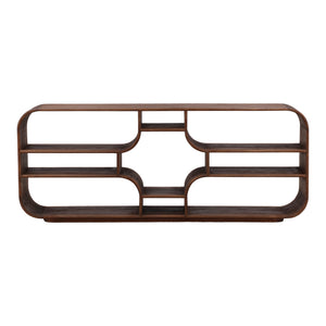 Brown Mindi Wood Bookcase
