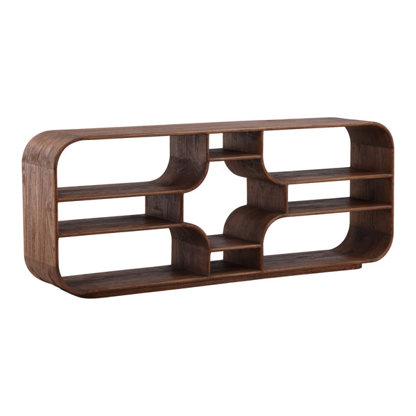 Brown Mindi Wood Bookcase