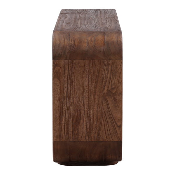 Brown Mindi Wood Bookcase
