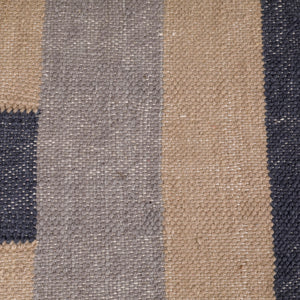 Handwoven Punja Kilim Wool and Eucalyptus Wood Bench