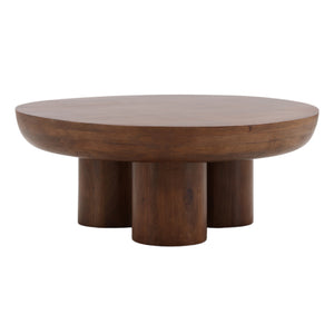 Round Drum Mango Wood Coffee Table