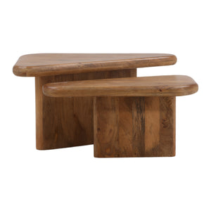 Nesting Mango Wood Coffee Tables - Set of 2