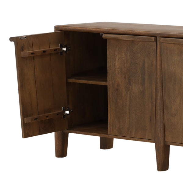 Dark Brown Mango Wood Sideboard