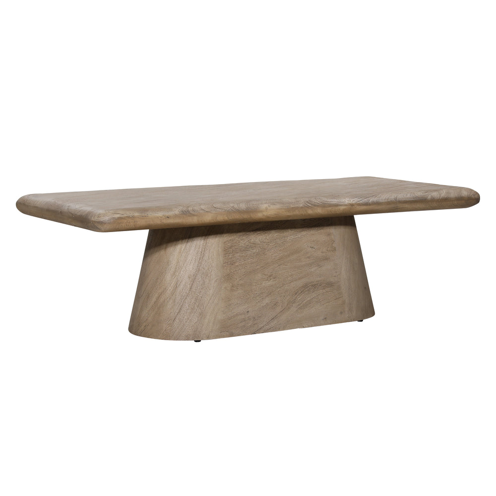 Acacia Wood Coffee Table - Weathered Natural