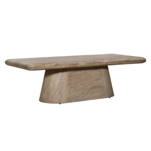 Acacia Wood Coffee Table - Weathered Natural