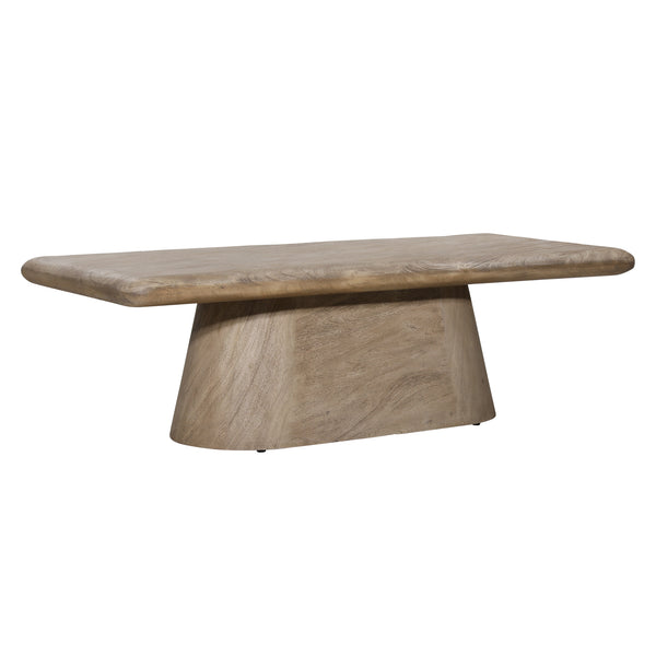 Acacia Wood Coffee Table - Weathered Natural
