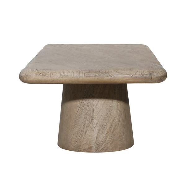 Acacia Wood Coffee Table - Weathered Natural