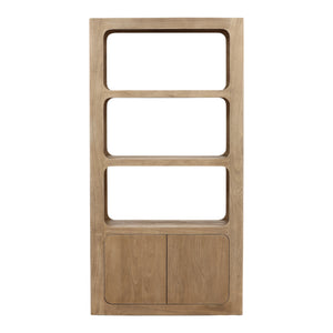 Acacia Wood Bookcase - Weathered Natural