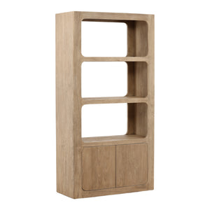 Acacia Wood Bookcase - Weathered Natural