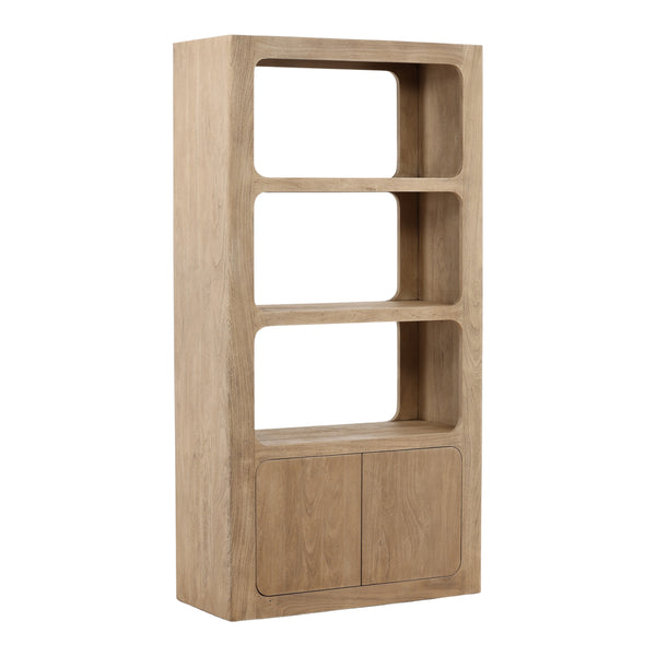 Acacia Wood Bookcase - Weathered Natural
