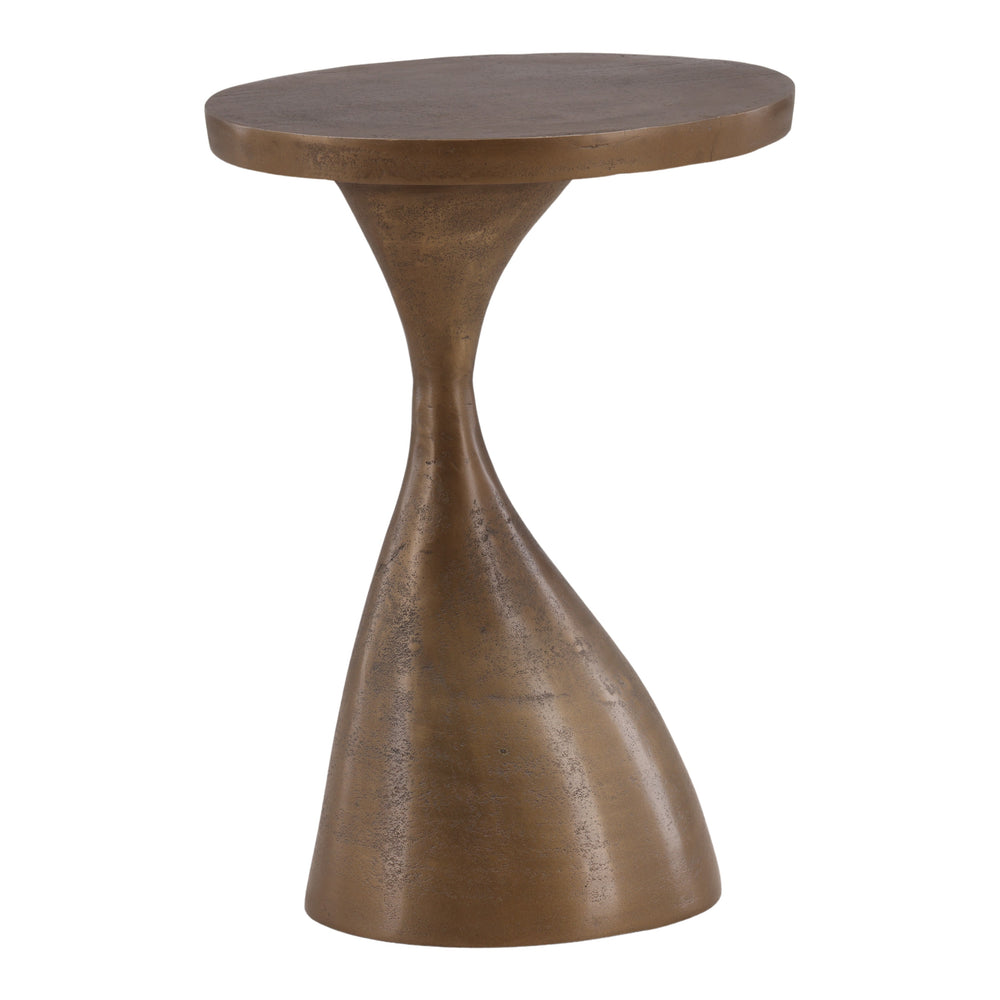 Brass Sculptural Side Table