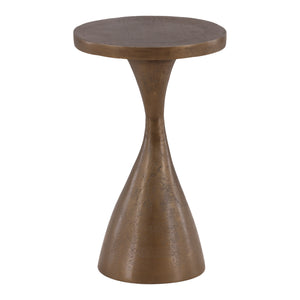 Brass Sculptural Side Table