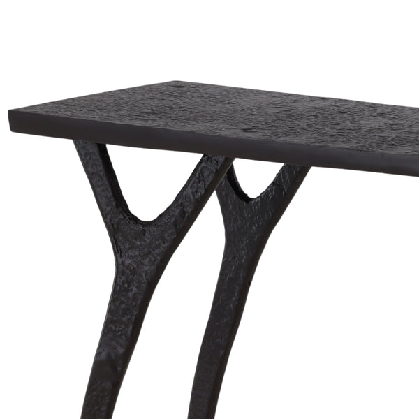 Black Metal Console Table