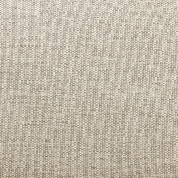 Outdoor Taupe Upholstered Teak Wood Sofa