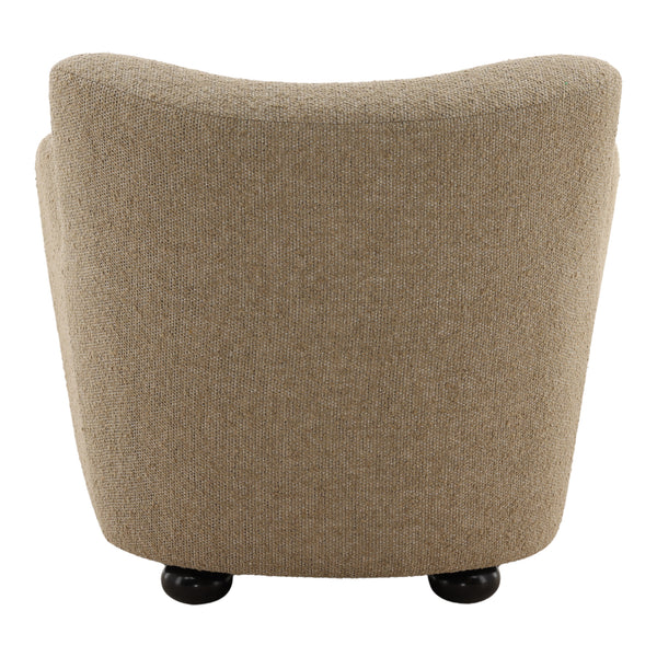 Heathered Chenille Upholstered Occasional Chair - Camel