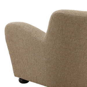 Heathered Chenille Upholstered Occasional Chair - Camel