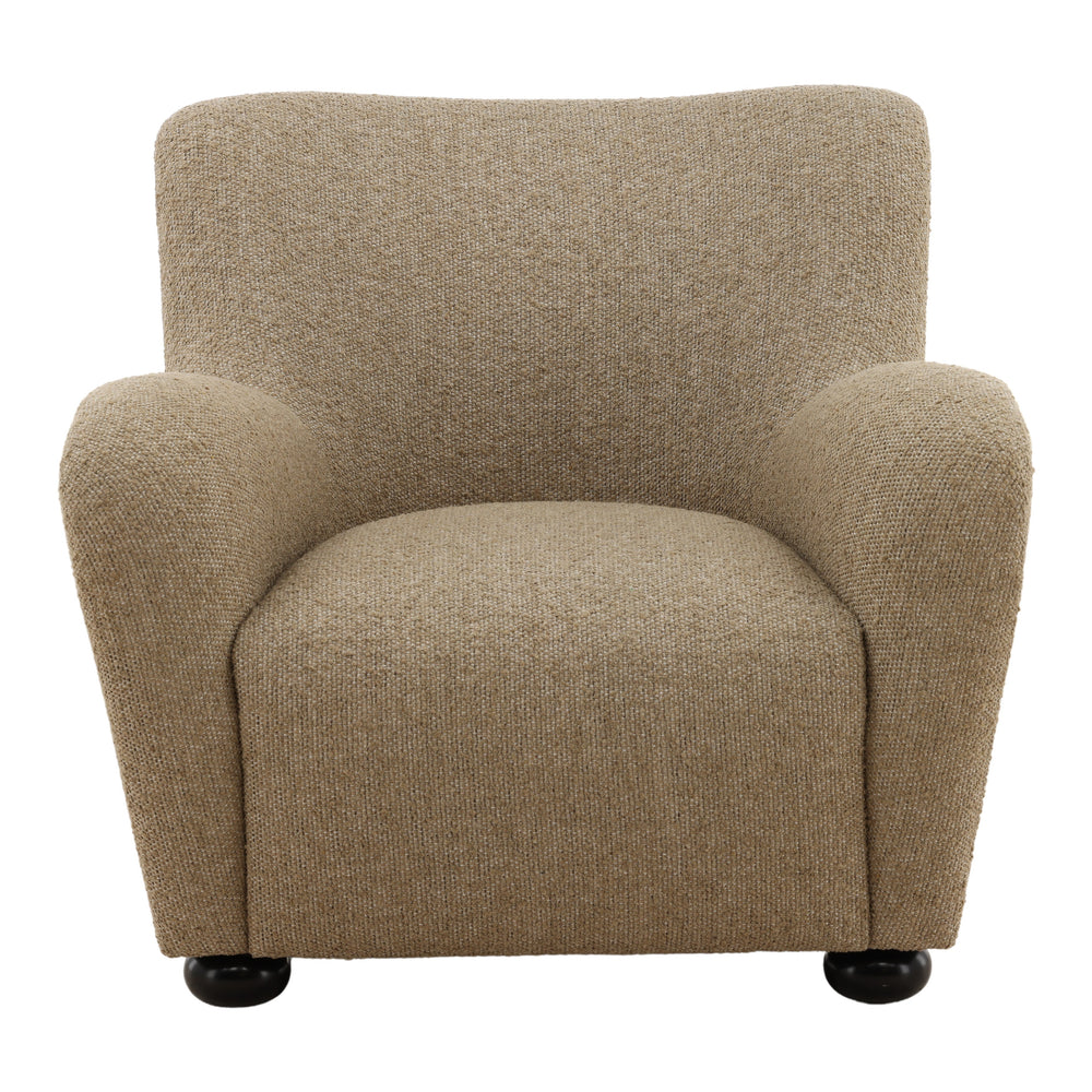 Heathered Chenille Upholstered Occasional Chair - Camel