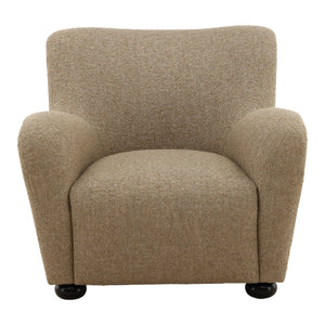 Heathered Chenille Upholstered Occasional Chair - Camel