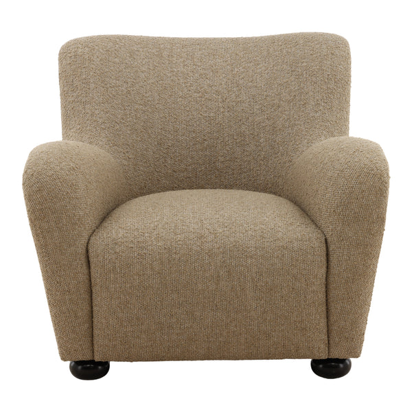 Heathered Chenille Upholstered Occasional Chair - Camel
