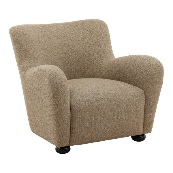 Heathered Chenille Upholstered Occasional Chair - Camel