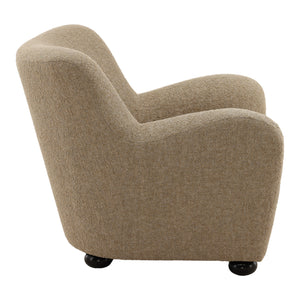 Heathered Chenille Upholstered Occasional Chair - Camel