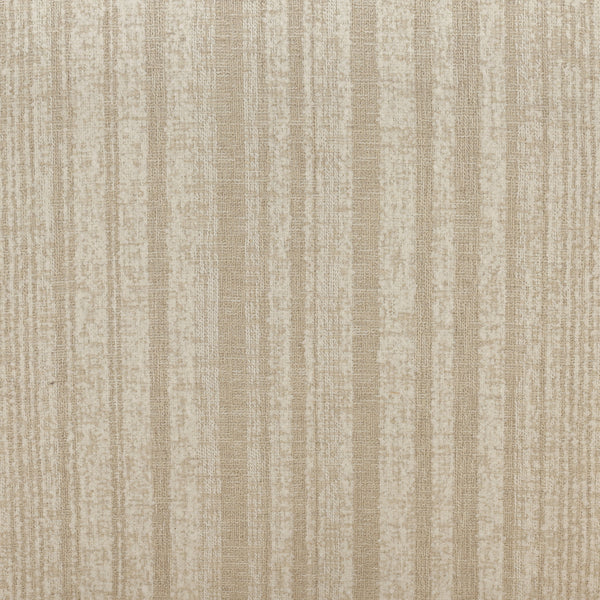 Textured Striped Chenille and Oak Wood Occasional Chair - Cream