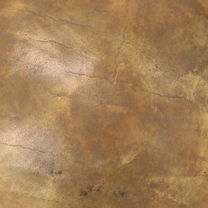 Cast Aluminum Coffee Table - Brass