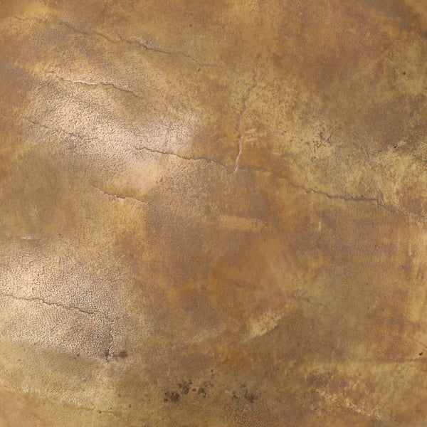 Cast Aluminum Coffee Table - Brass