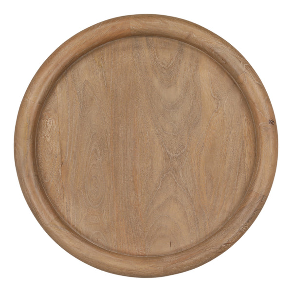Rounded Edge Mango Wood End Table