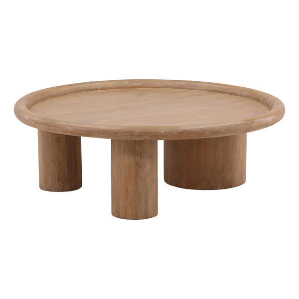 Rounded Edge Mango Wood Coffee Table