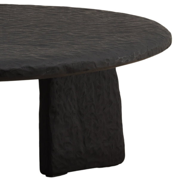 Black Mindi Wood Coffee Table